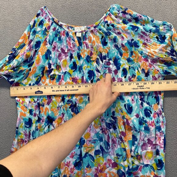 Spense Top Womens Size Large Multicolor Blouse Lightweight Casual - Picture 4 of 8
